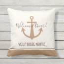 Search for nautical outdoor pillows Welcome aboard