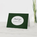 Search for emerald green white thank you cards Simple