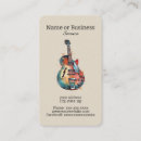 Search for guitar business cards Electric