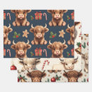 Search for christmas cow wrapping paper Rustic