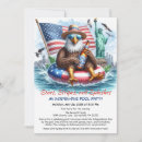 Search for pool 4th of july invitations Stars and stripes