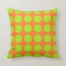 Search for lime green and orange pillows Abstract