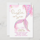 Search for oneder the sea birthday invitations Summer mermaid party