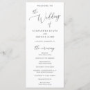 Search for 4x9 wedding programs Minimalist