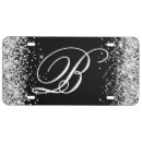 Search for black and silver license plates Girly