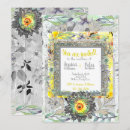 Search for yellow and gray wedding invitations Leaves