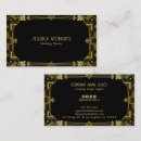Search for art deco business cards Gold
