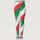 Search for green and red striped leggings White