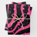 Search for pink and black wrapping paper Happy birthday