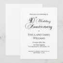 Search for ruby wedding anniversary invitations Vow renewal