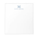 Search for initial notepads Monogrammed