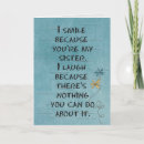 Search for funny 50th sister cards Old