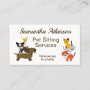 Search for pet sitting business cards Cute