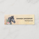 Search for portrait business cards Equestrian