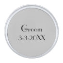Search for groom lapel pins Black