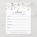 Search for bridal shower game advice cards Purple