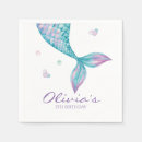 Search for mermaid napkins Under the sea