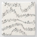 Search for music coasters Black and white
