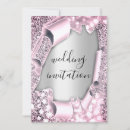 Search for pink and silver wedding invitations Blush