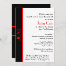 Search for black white red invitations Celebration