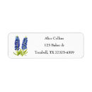 Search for state texas return address labels Bluebonnets