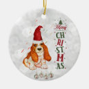 Search for basset hound ornaments Cute