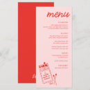 Search for red and black menus Engagement party