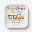 Search for train birthday plates Chugga chugga choo choo