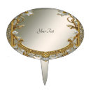 Search for floral cake toppers Gold