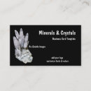 Search for rocks and minerals business cards Crystals