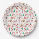 Search for oh what fun plates Girl 1st birthday
