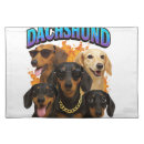Search for dachshund placemats Animal