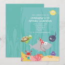 Search for aquarium birthday invitations Shark