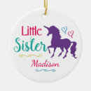 Search for little girl ornaments Sibling