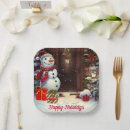 Search for vintage snowman plates Festive