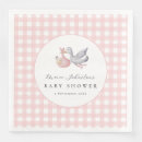 Search for pink gingham napkins Girl