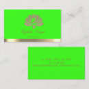 Search for neon green business cards Beauty salon