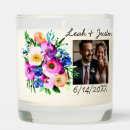 Search for bride and groom candles Watercolor flowers