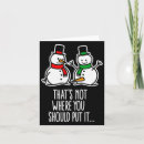 Search for dirty christmas cards Snowman