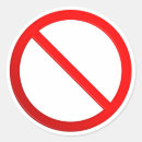 Search for not allowed stickers Red