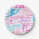 Search for gymnastics party plates Pink