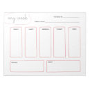 Search for weekly calendar notepads Pink
