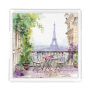 Search for paris serving trays Watercolor