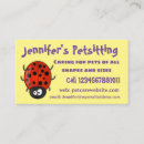 Search for ladybug business cards Animal