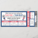 Search for soccer ticket invitations Blue