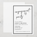 Search for casual engagement party invitations Typography