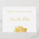 Search for gold foil save the date postcards Floral