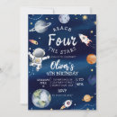 Search for space birthday invitations Star