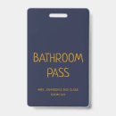 Search for bathroom pass Back to school