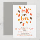 Search for fall in love engagement party invitations Typography